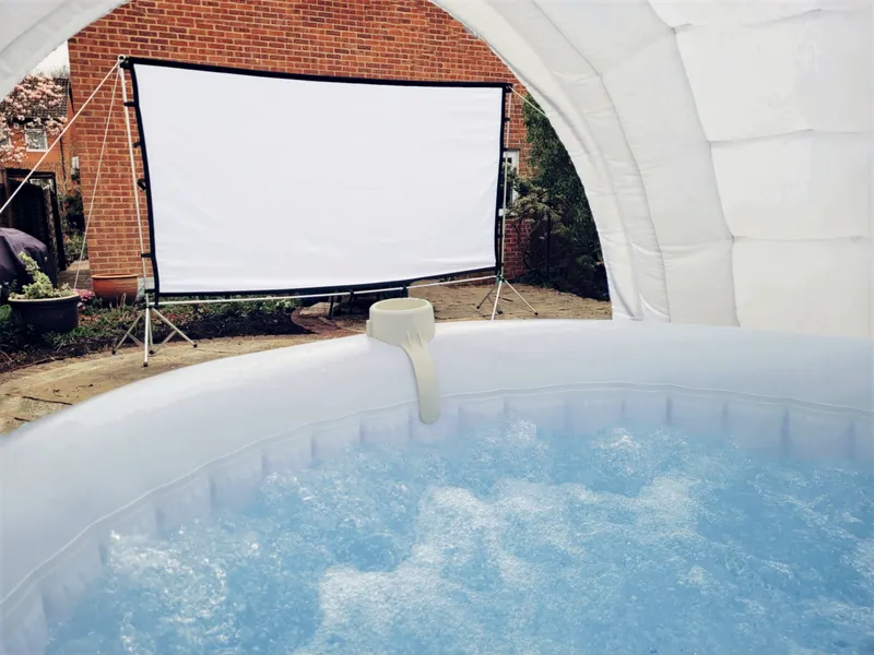 The Ultimate Garden Cinema, Igloo and Hot Tub Party Package